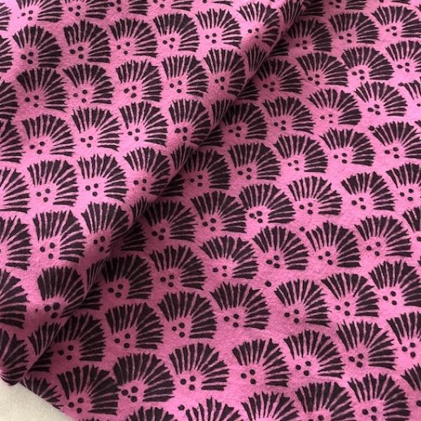 Hand Block Print aus Indien - PURPLE BOOTI